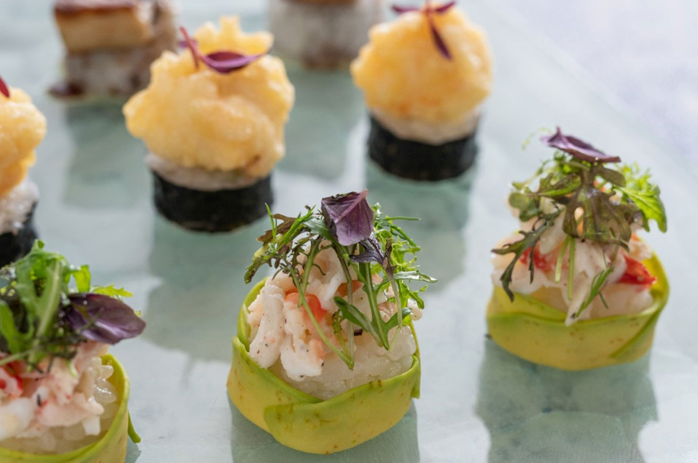 Japanese rolls from Indigo restaurant