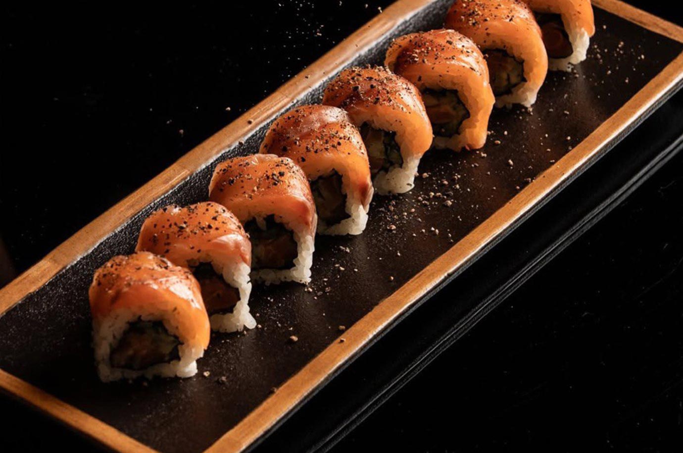 Sushi rolls from Miss Fish Bali Canggu restaurant