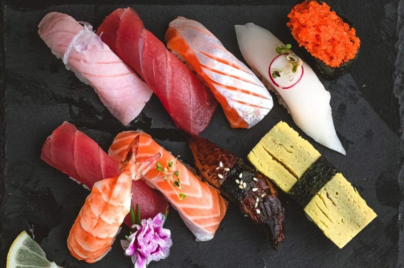 Sushi set from Sushimi Berawa Bali restaurant