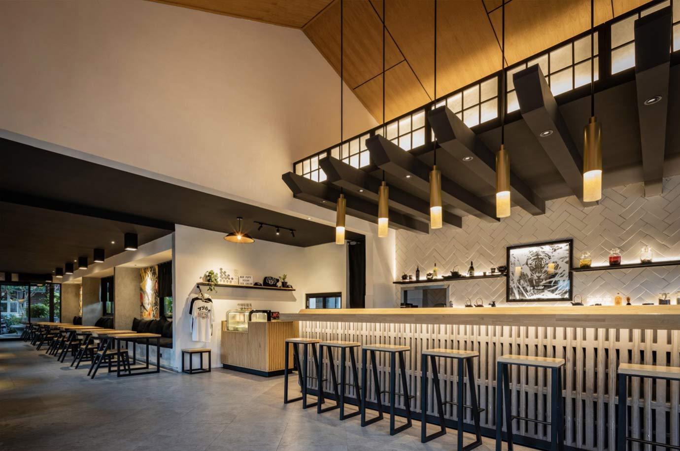 Bar counter in the Tyger Sushi Canggu restaurant