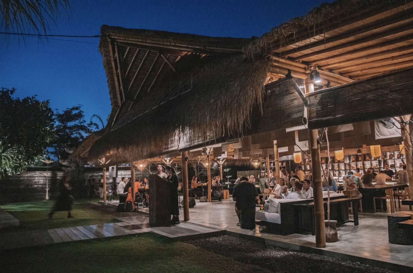 View from the street of Yuki Bali restaurant