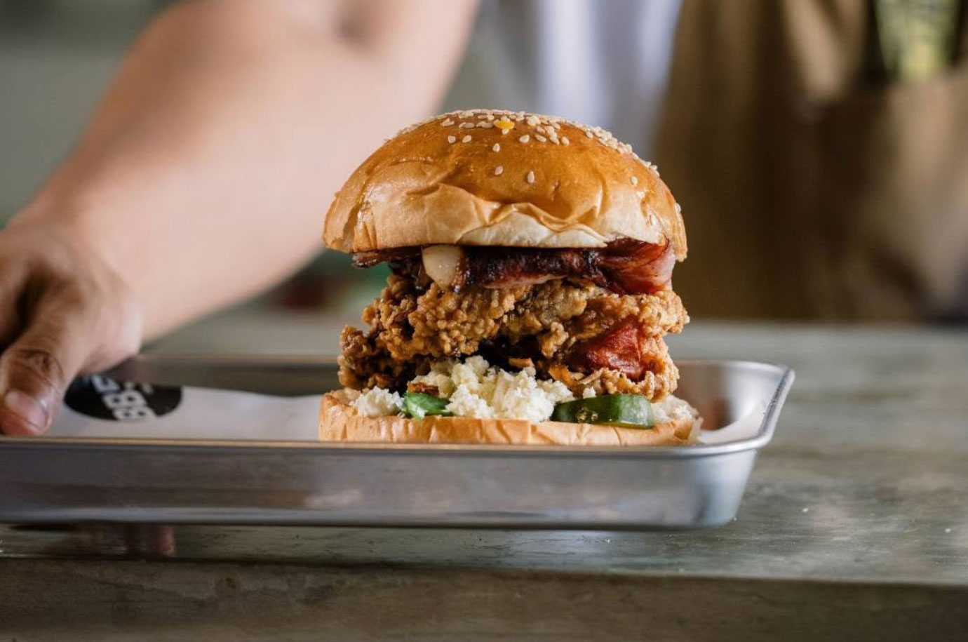 Burger from BB52 restaurant