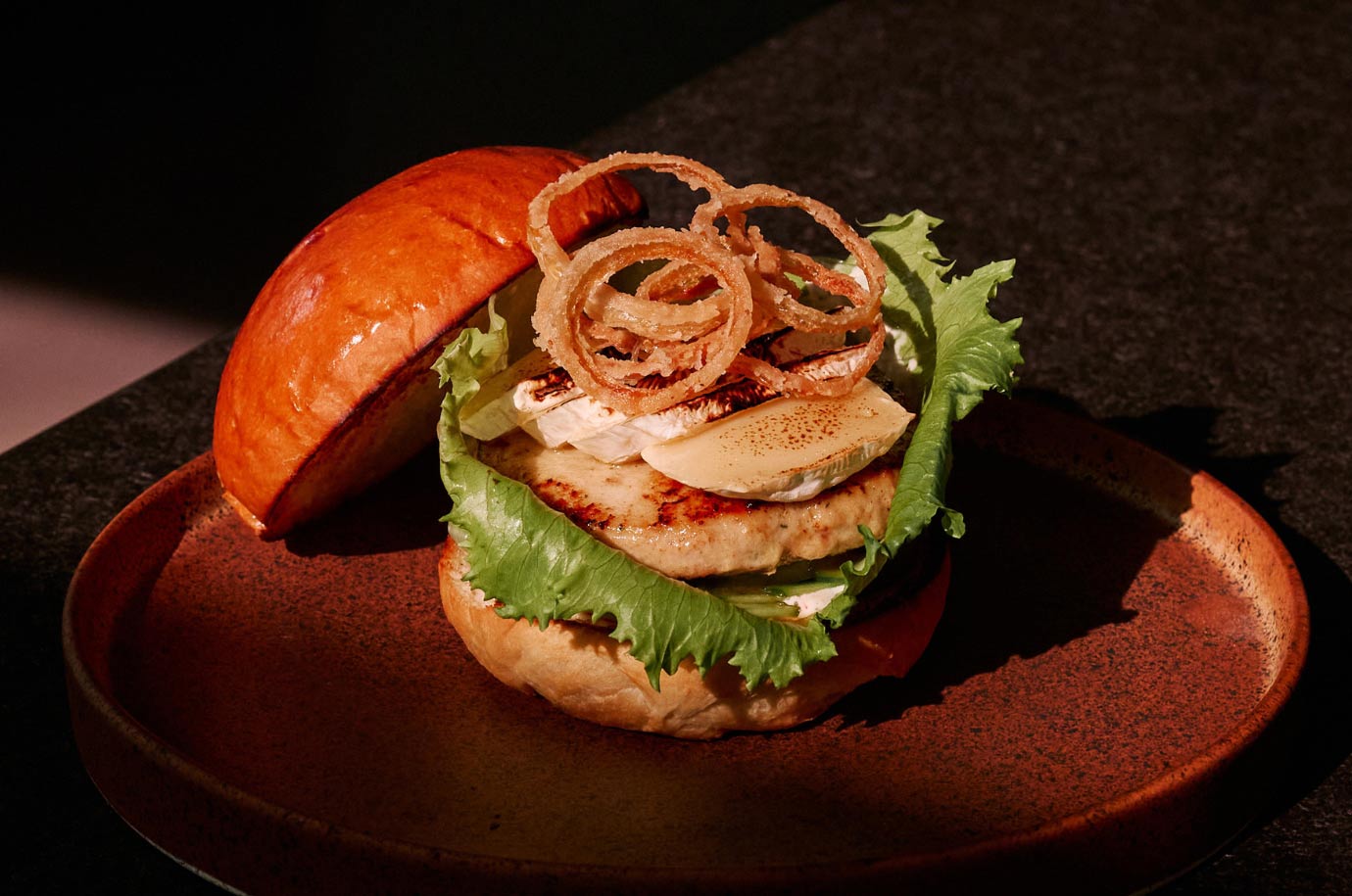 Meat burger from Nautilus restaurant