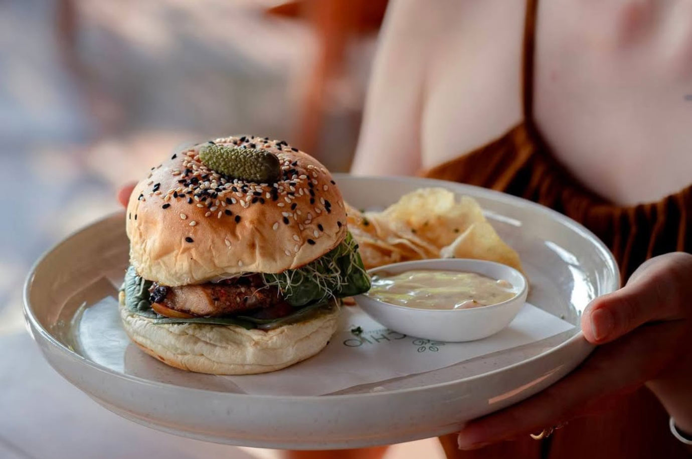 Burger from Pistachio Restaurant