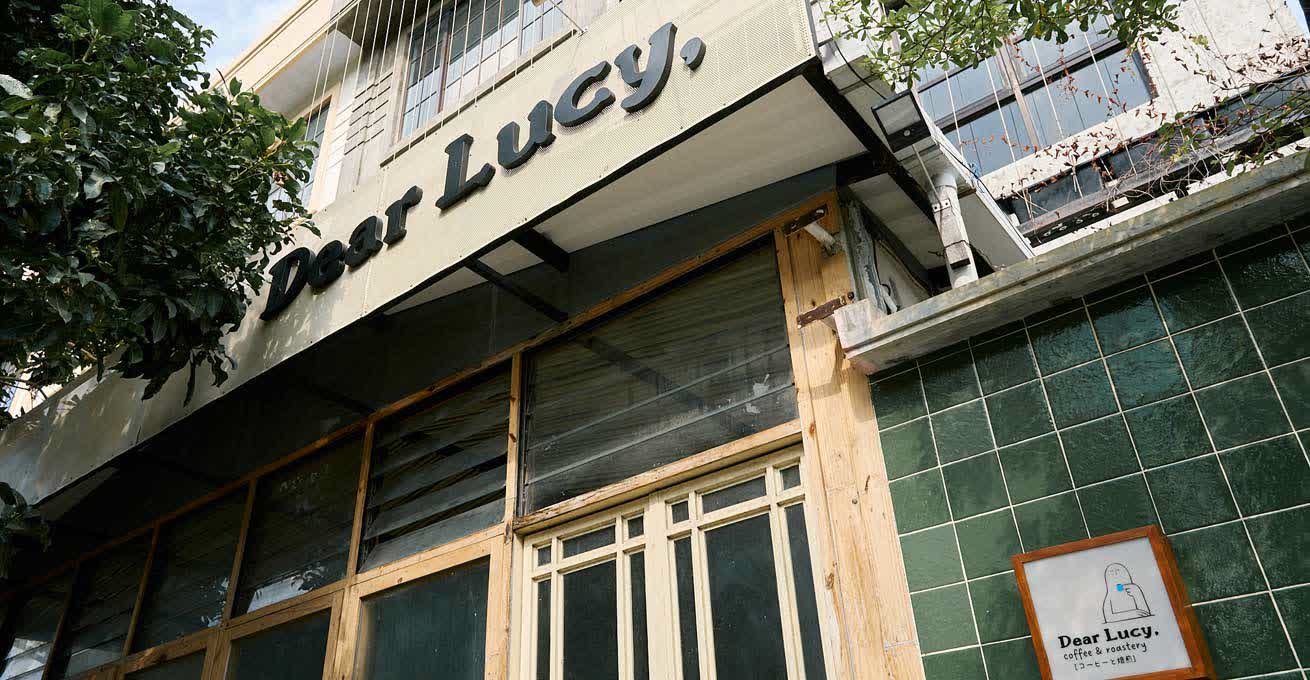 Dear Lucy - the signboard of facade of the building
