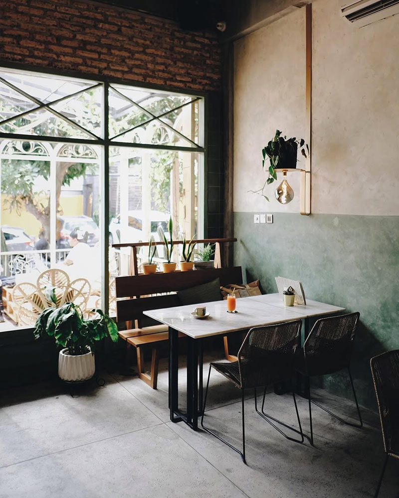 Interior in Dear Lucy cafe, Kuta
