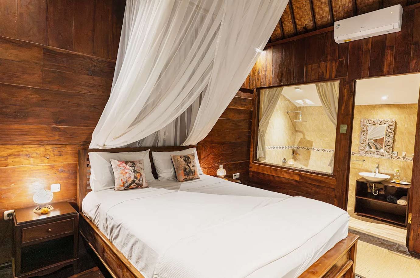 Bedroom at Bisma Cottages, Ubud
