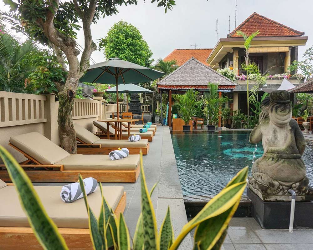 Swimming pool at Ubud Aura Retreat