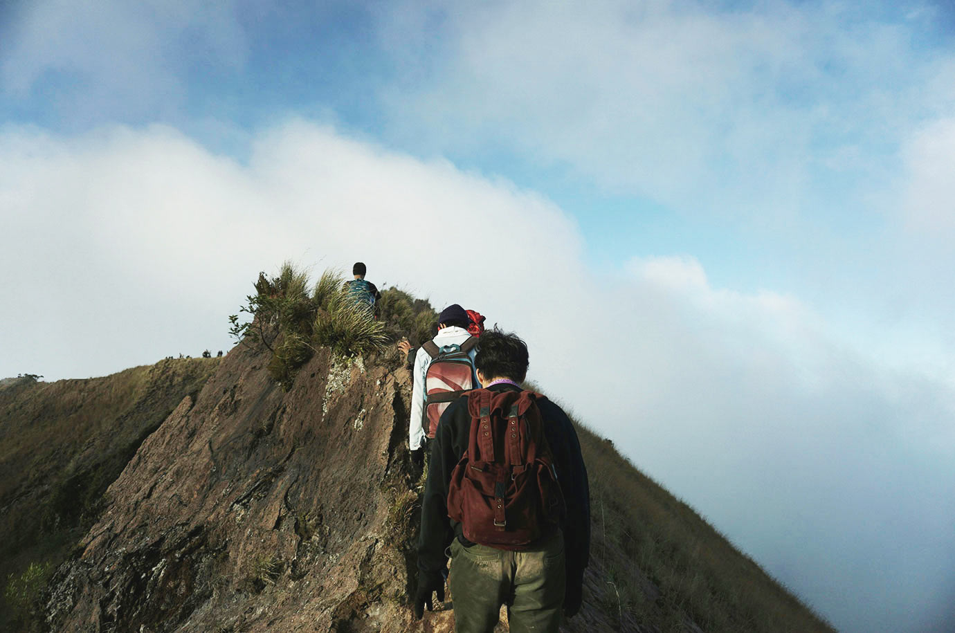 Hiking on Mount Batur in Bali