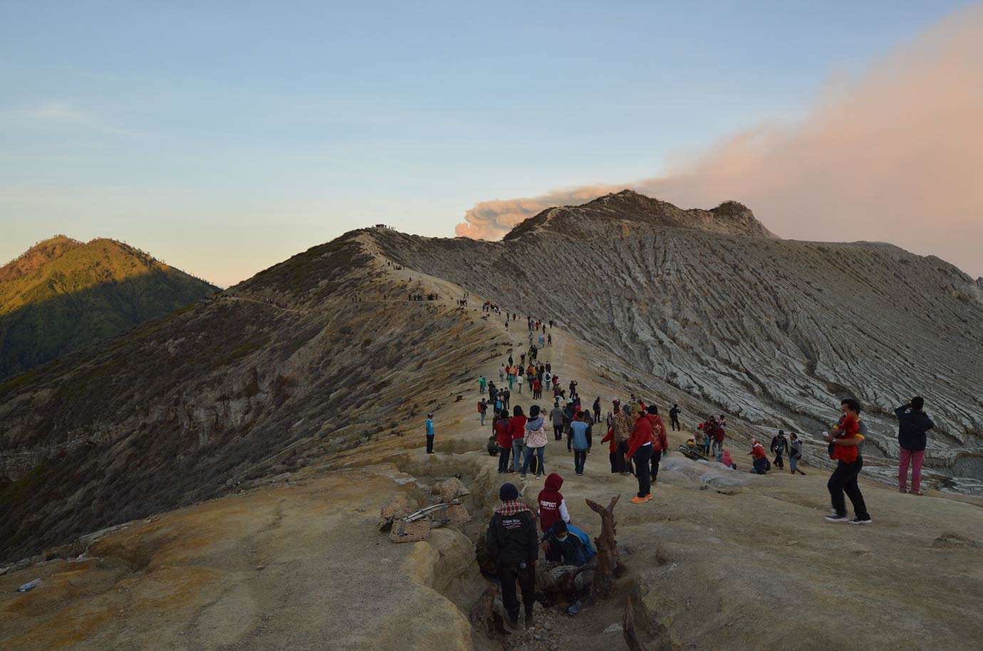 Hiking on Mount Ijen in Bali