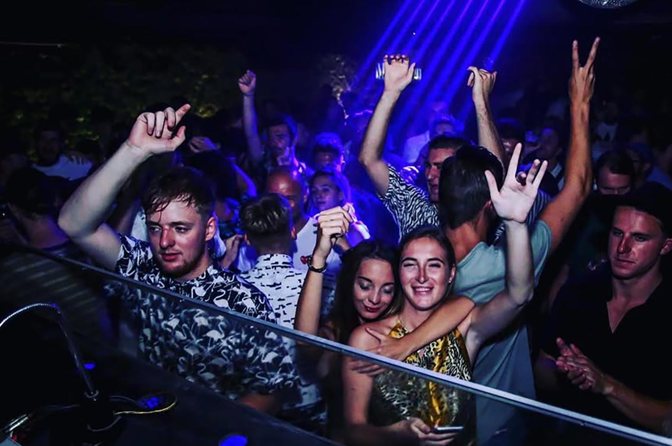 Dancing at Jenja Bali night club