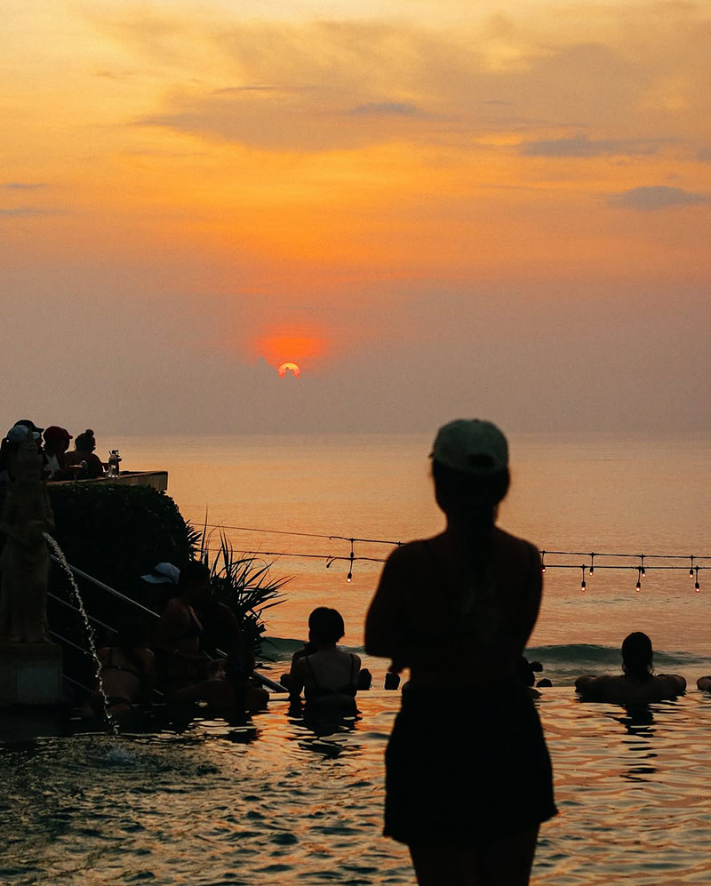 Sunset view from Single Fin night club