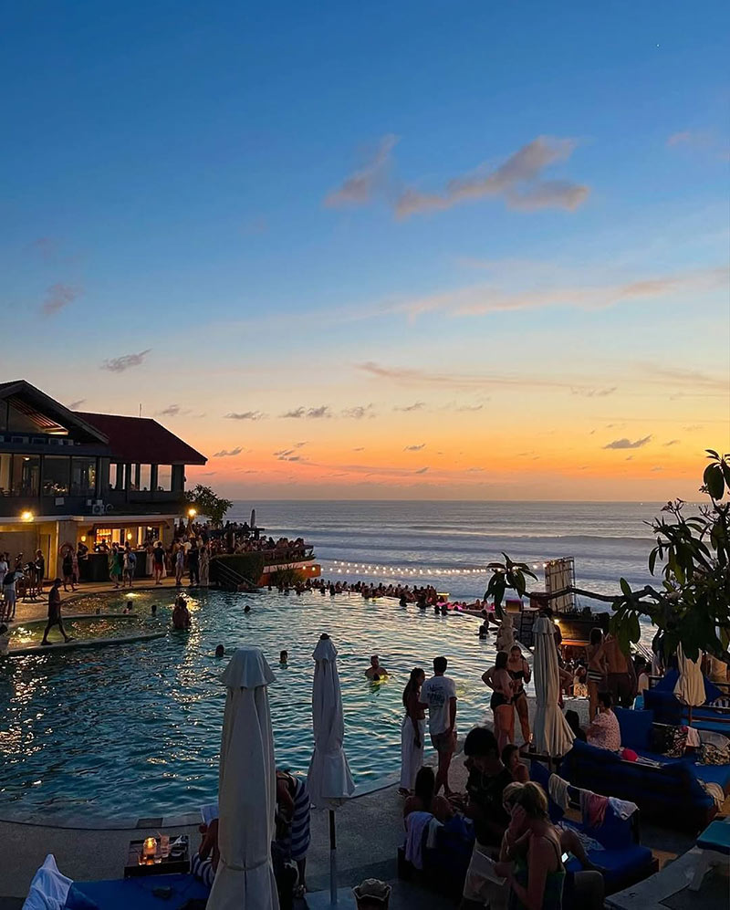 Swimming pool from Single Fin club