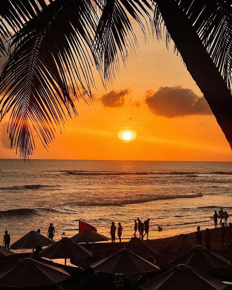 Sunset view from The Lawn bar