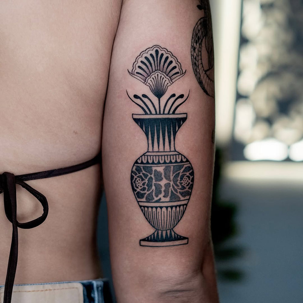 Ornamental tattoo from Charlie Rose Tattoo Studio
