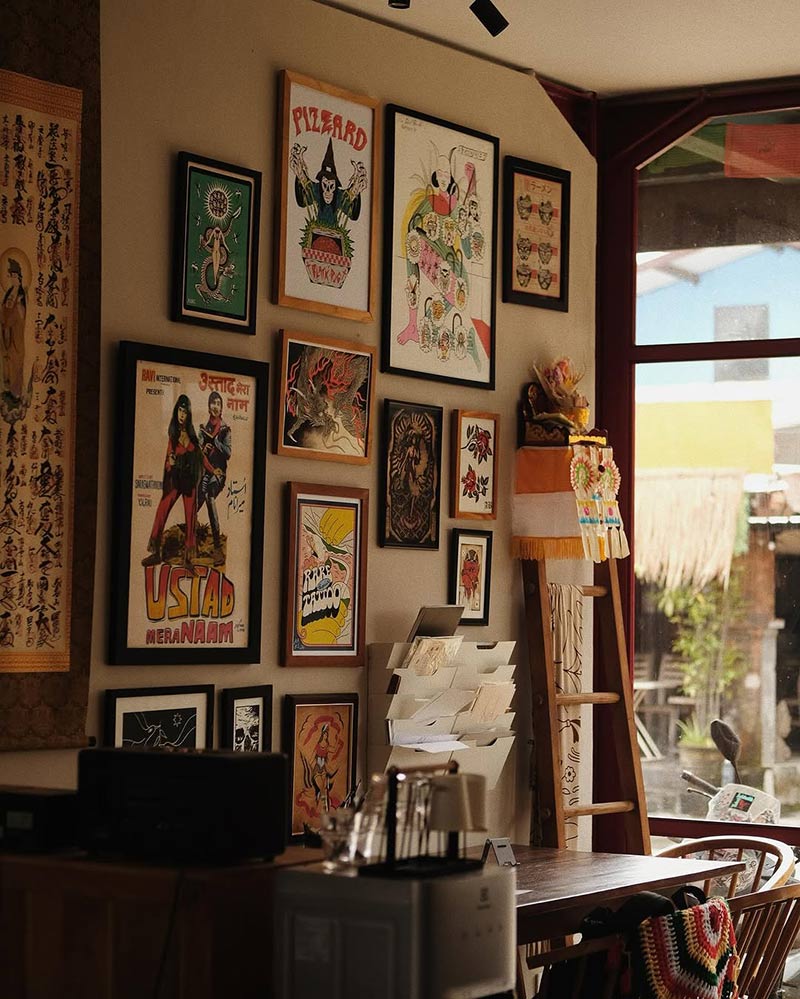 Red Peach Tattoo - pictures on the wall