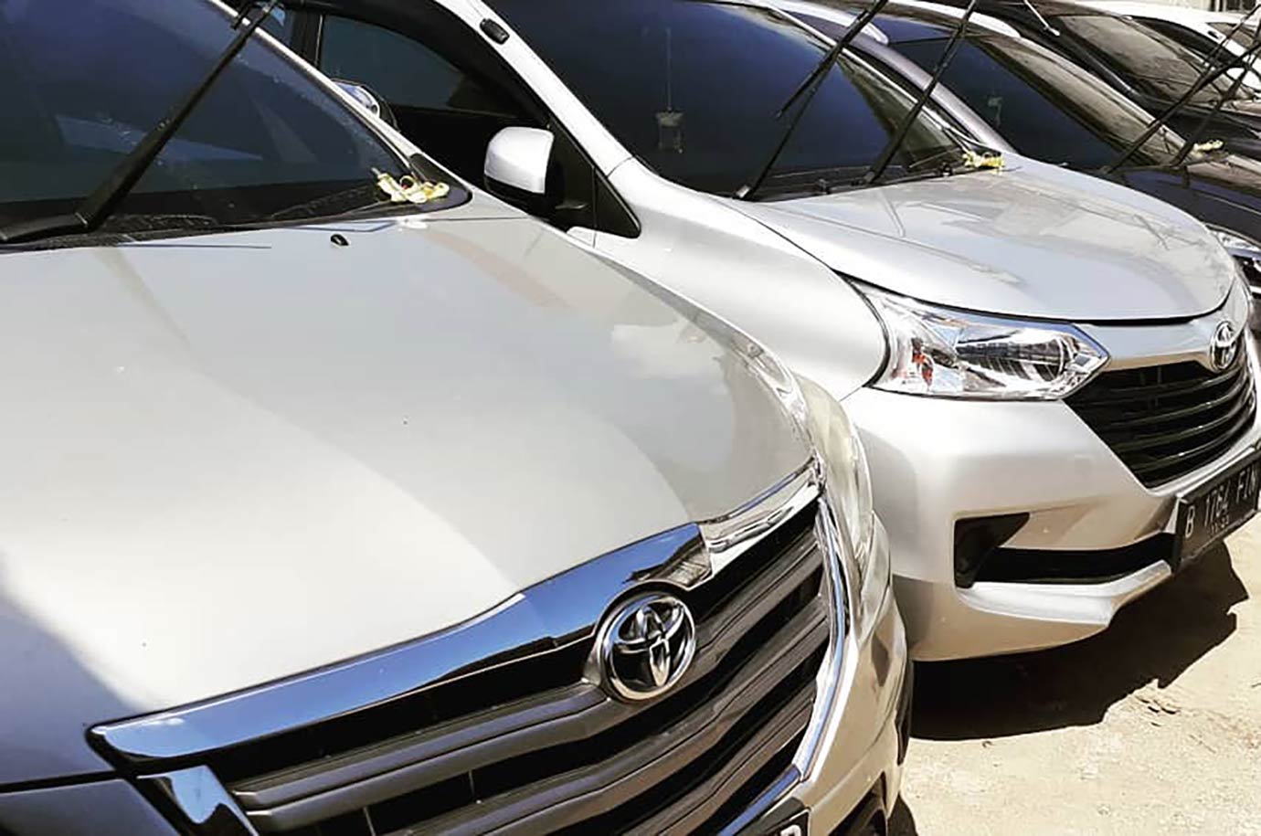 Range of Toyota cars from Easy Rent Bali