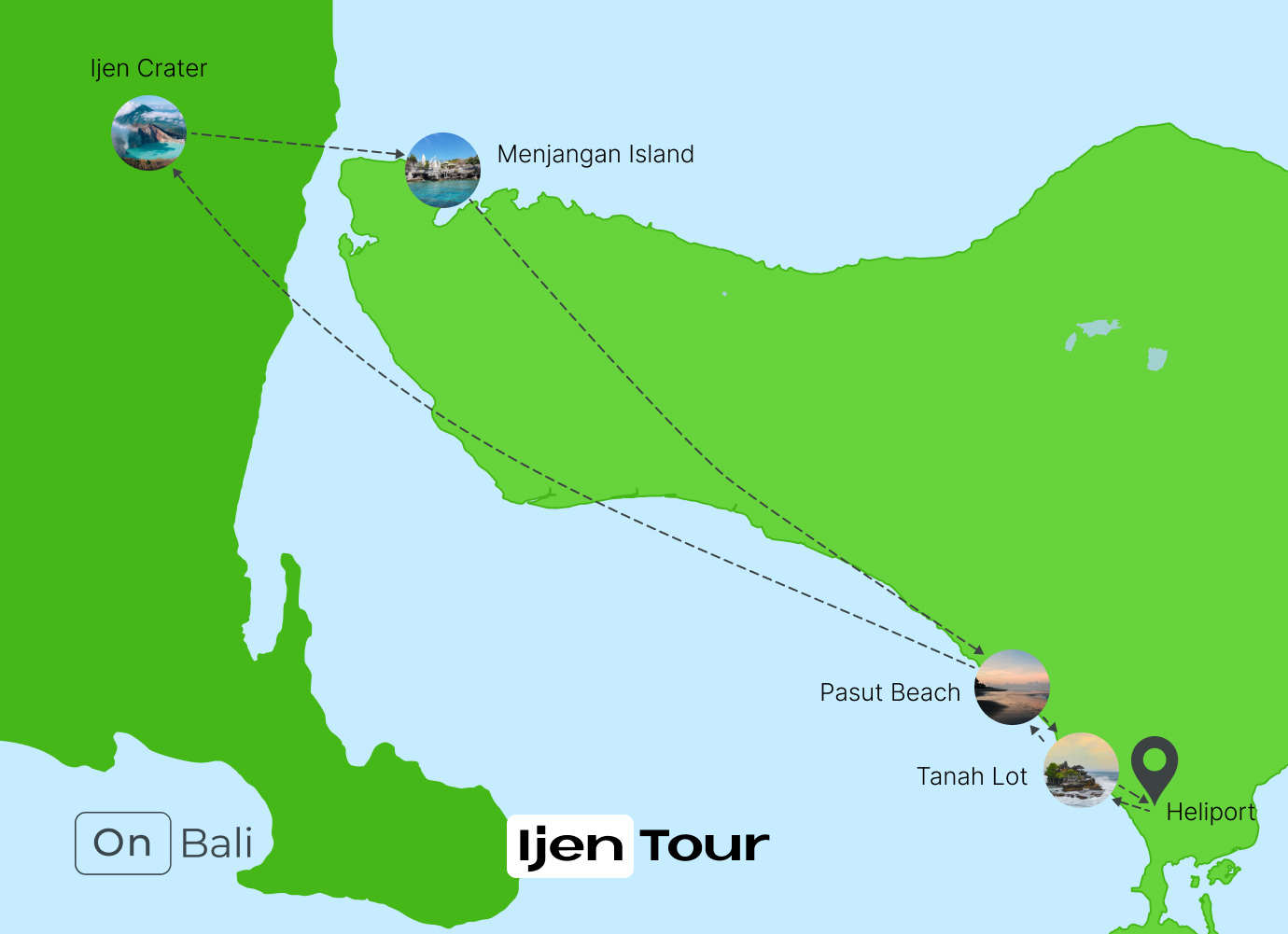 Ijen Tour route map