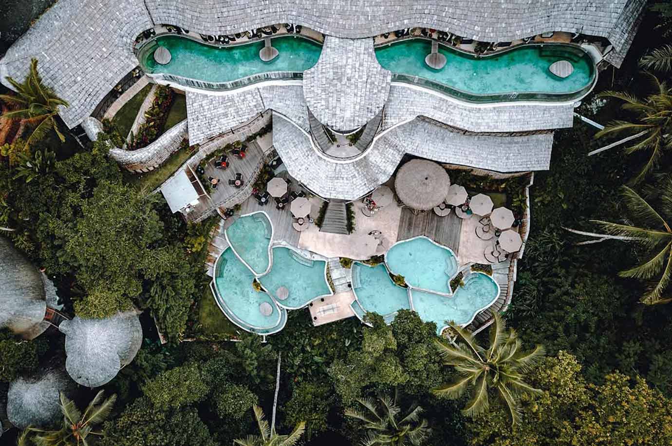 Kabana club in Ubud - aerial view