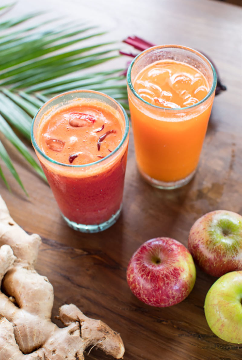 Healthy drinks from Mana Uluwatu