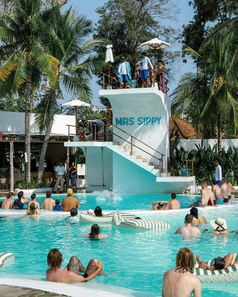 Pool party in Mrs. Sippy Bar