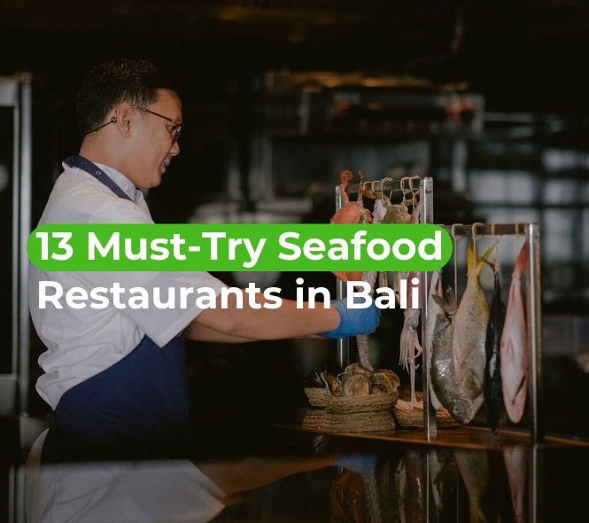 Seafood cooking in one of the Restaurants in Bali