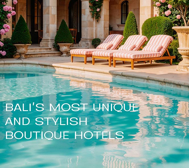 Swimming pool in one of the Boutique Hotels in Bali