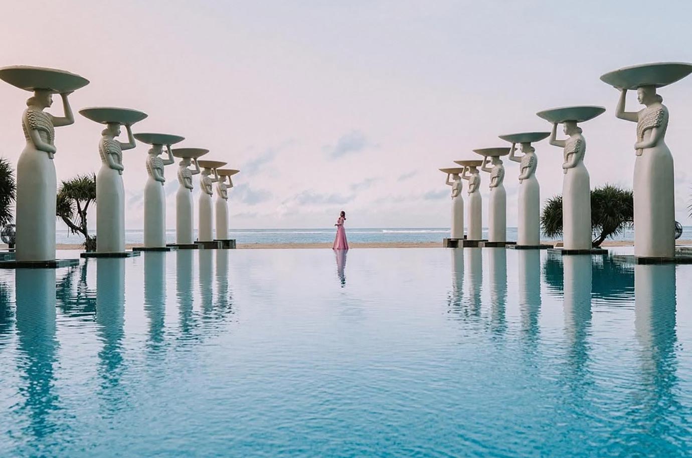Pool landscape in the Mulia Spa