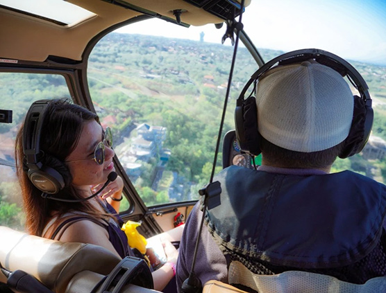 Preview of Canggu & Uluwatu Helicopter Tour