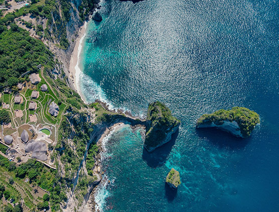 Preview of Nusa Penida Coastal Helicopter Tour