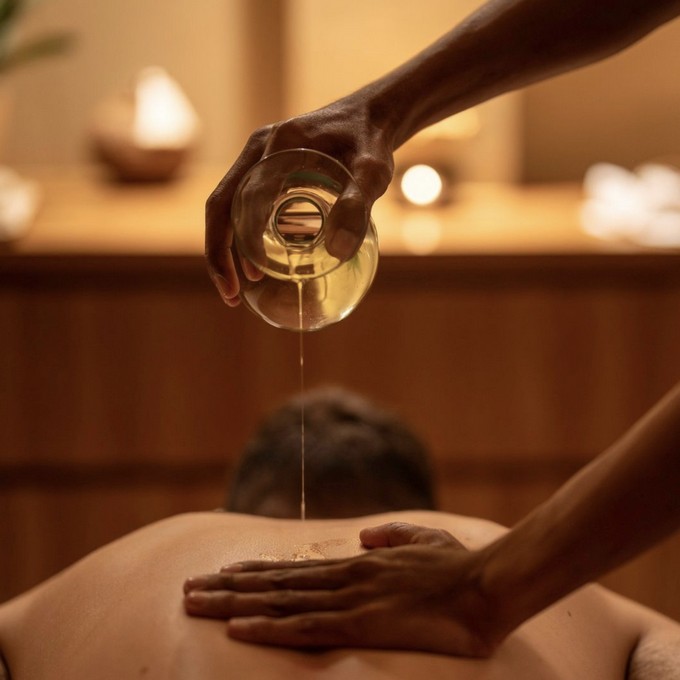 Oil massage at Body Temple
