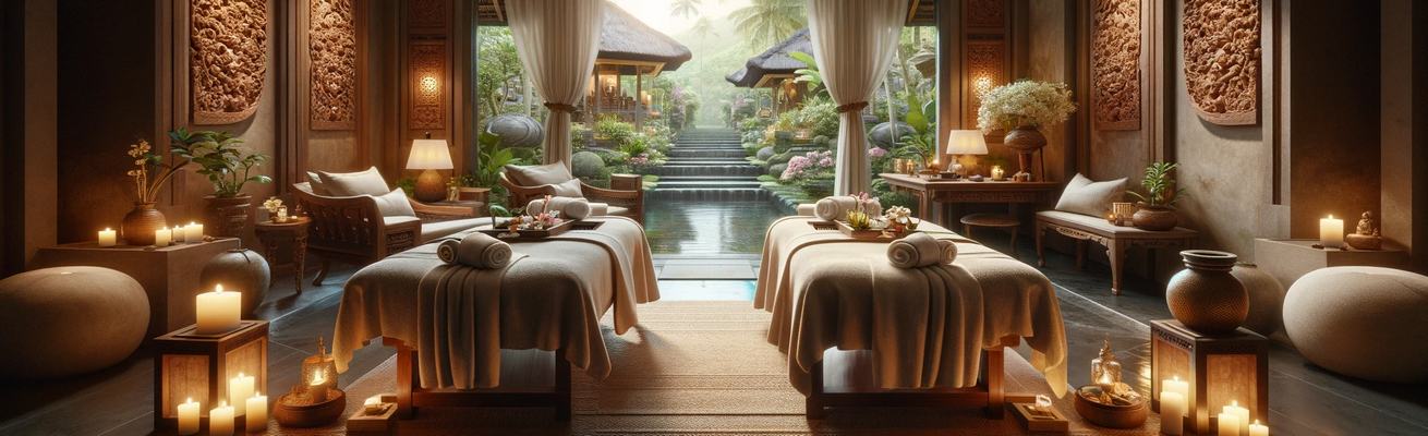 Best couple spa in Bali - massage tables