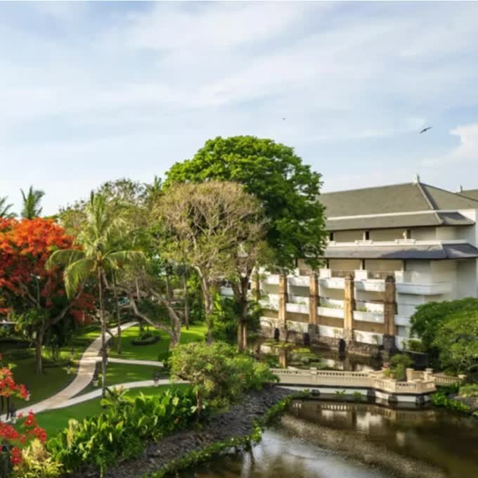 The building of the InterContinental Bali Resort Jimbaran in Bali
