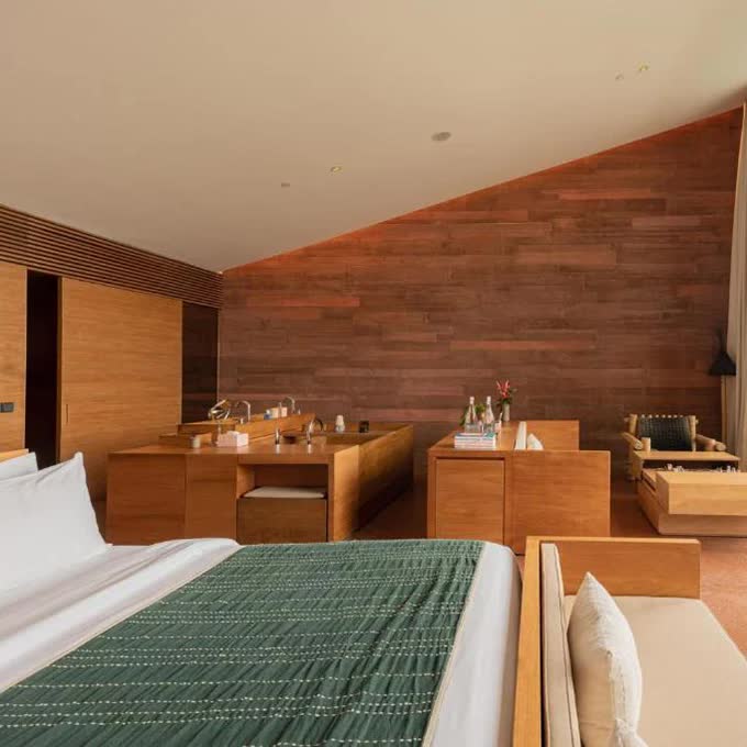 Bedroom at Potato Head Hotel