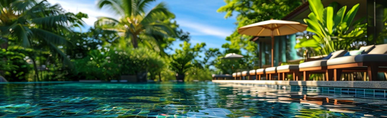 Pool of The best 5-star hotel in Bali, Ubud