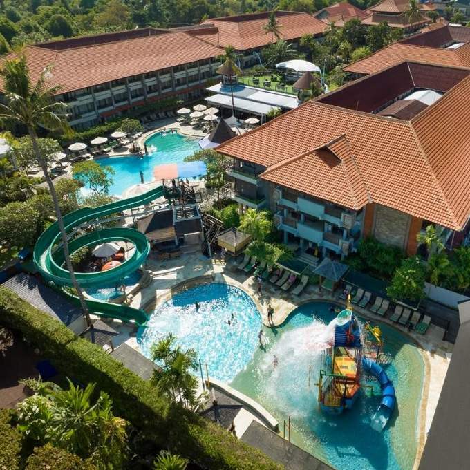 Aerial view of Bali Dynasty Resort