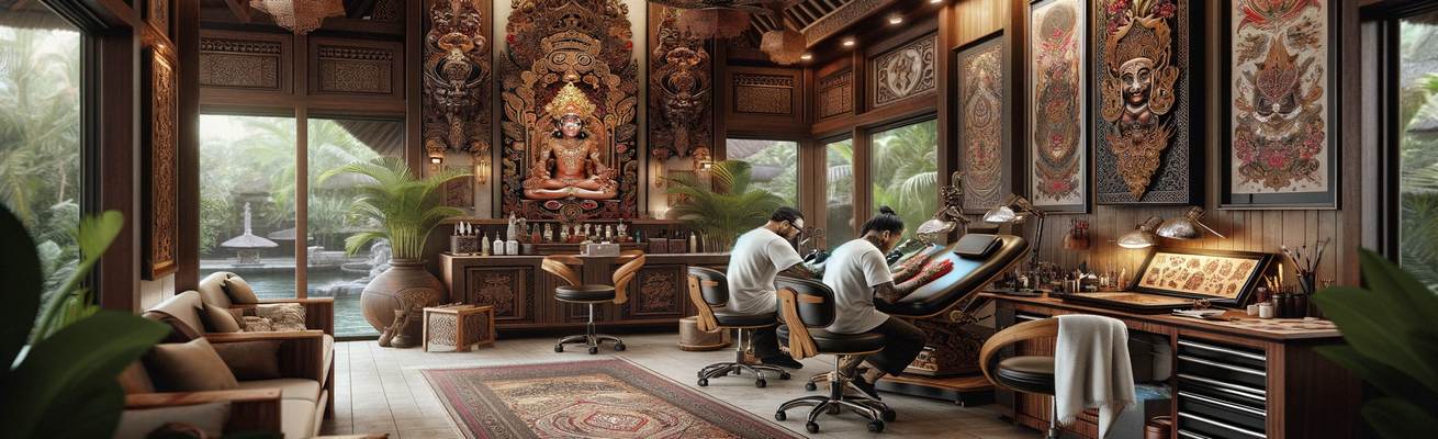 Best tattoo studio in Bali - people make tattoos
