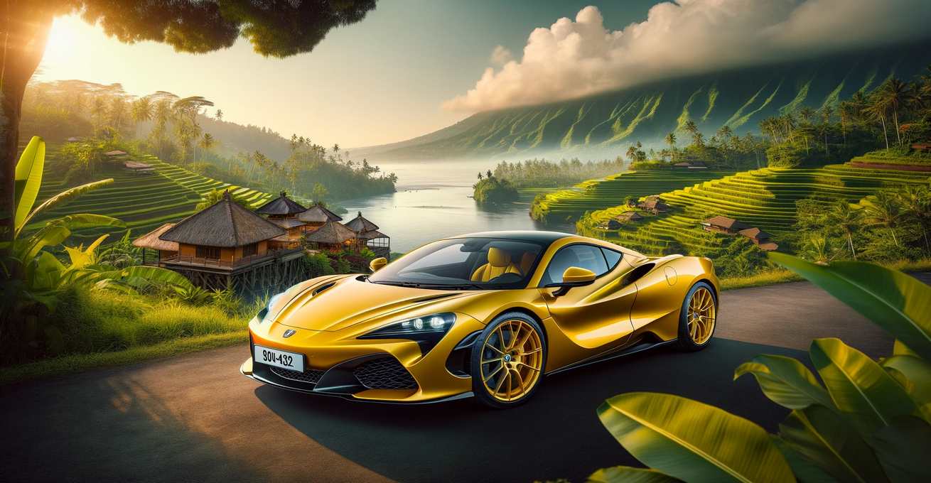 The Golden Bali - yellow car