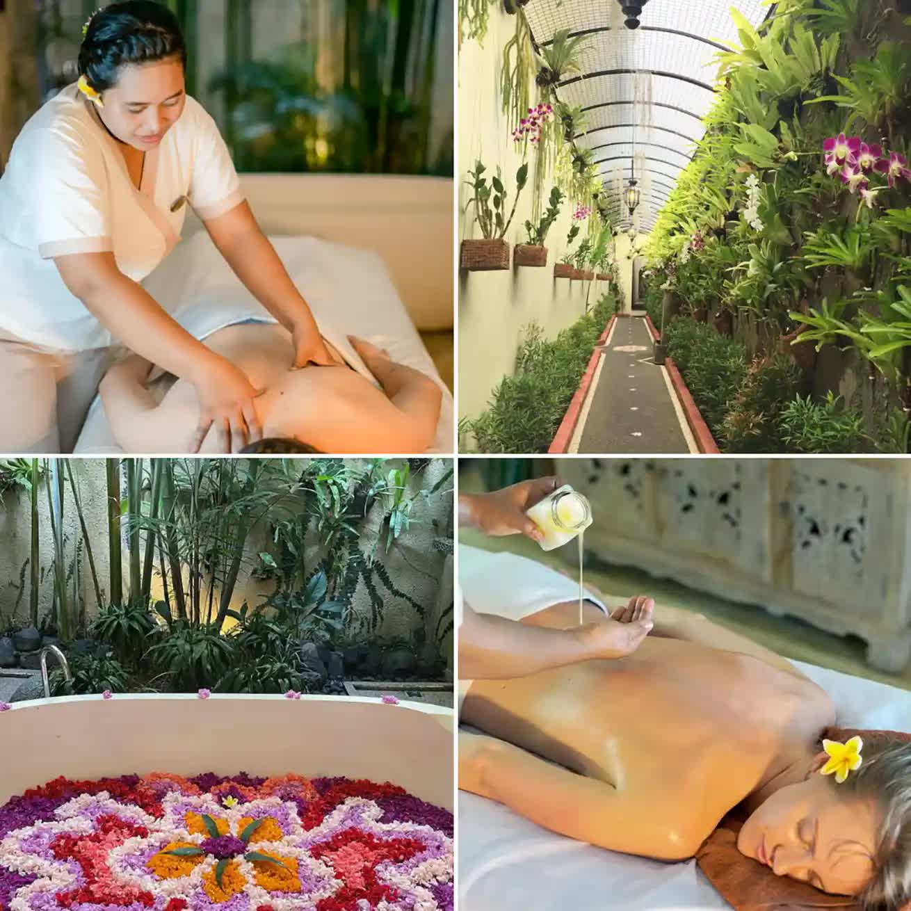 Generic massages, srabs and other treaments in Putri Bali Spa