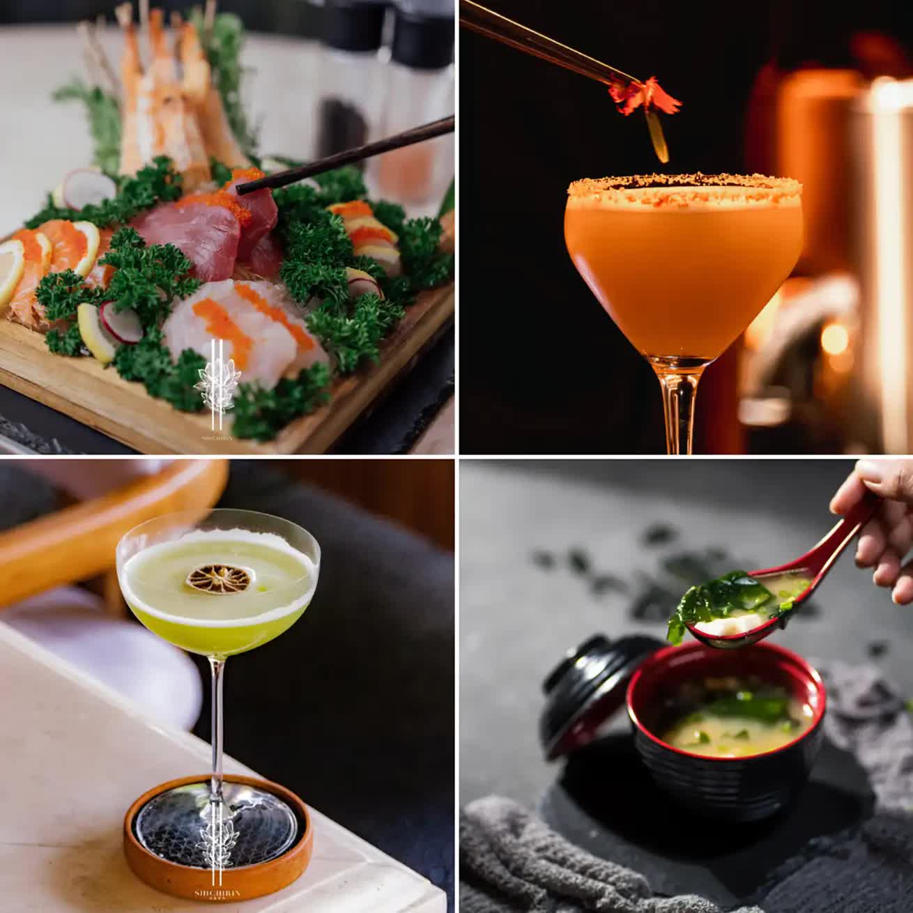 Exquisite seafood dishes and colorful cocktails at Shichirin restaurant
