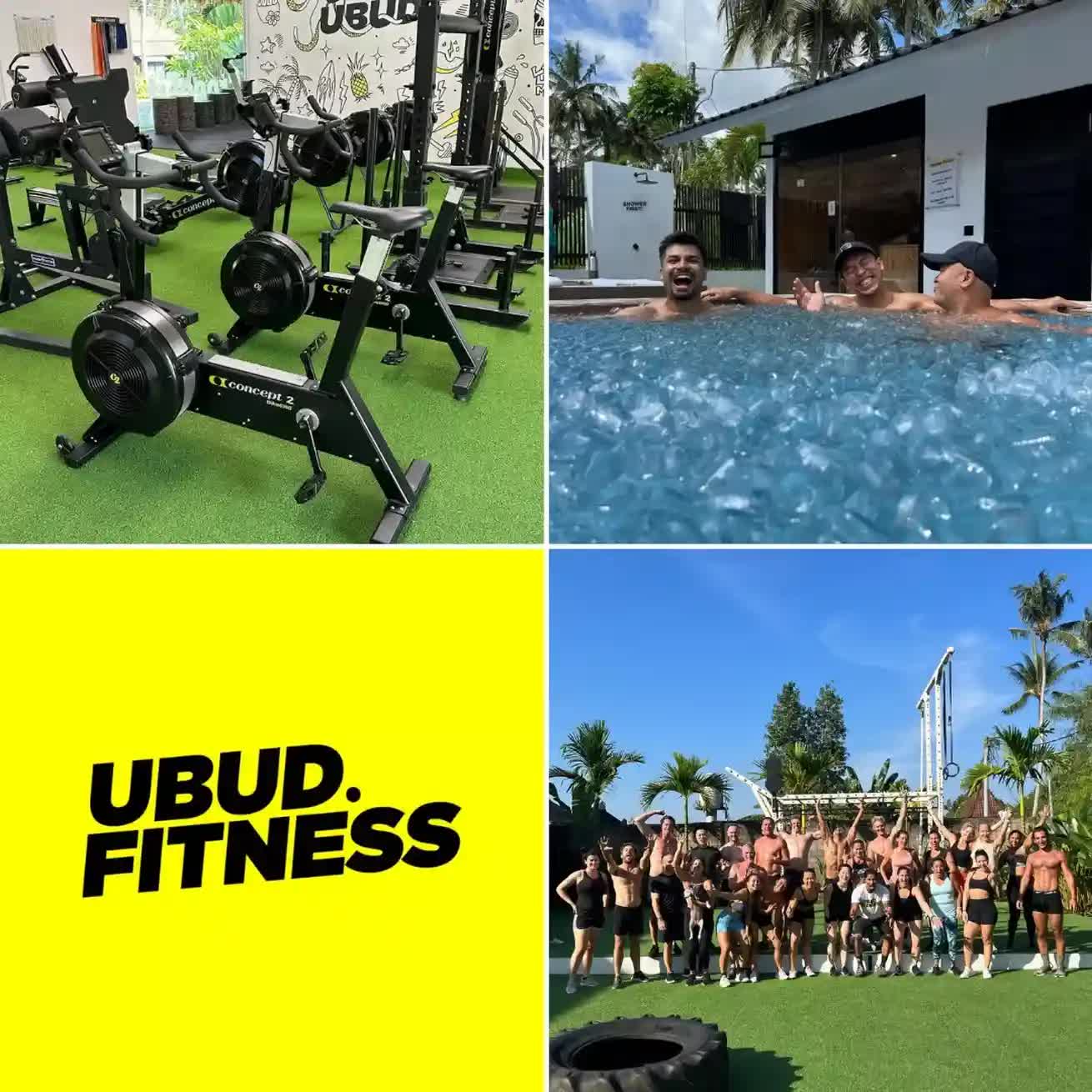 Ubud Fitness Center collage of photos
