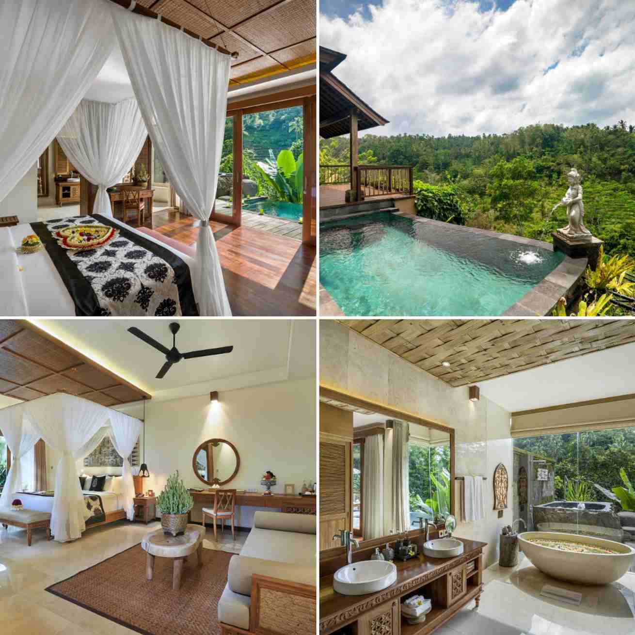 The Kayon Jungle Resort by Pramana - photo collage of photos of this villa