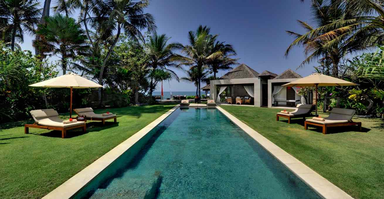Pool view at Villa Maya Hotel, Sanur