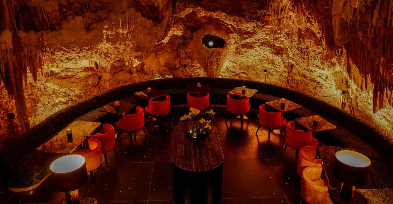 Unusual interior in The Cave by Chef Ryan Clift