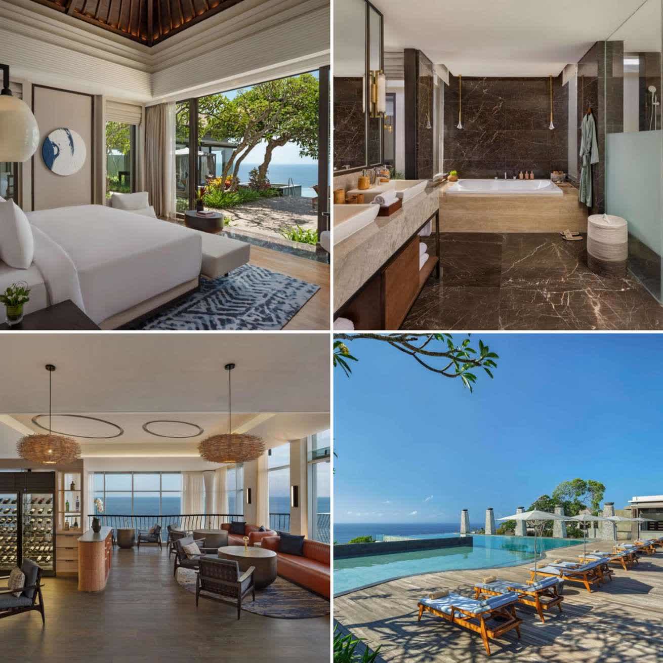 Umana Bali, LXR Hotels & Resorts collage of photos