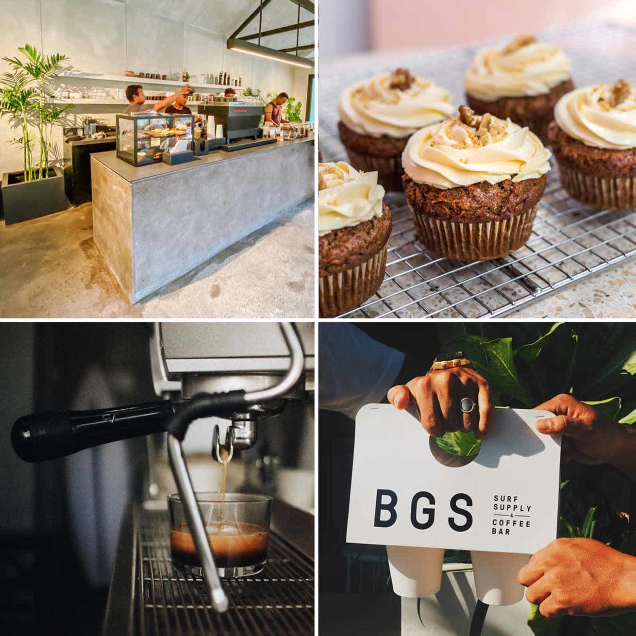 Coffee bar and dishes of BGS Ubud
