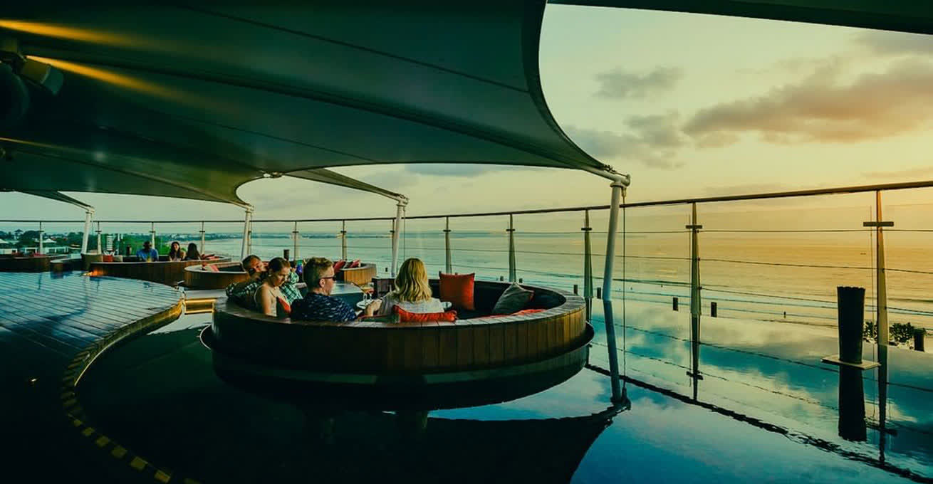 Double Six - one of the largest rooftop bars in Bali